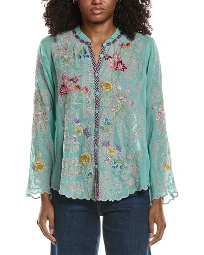 Johnny Was Allbee Blouse In Green