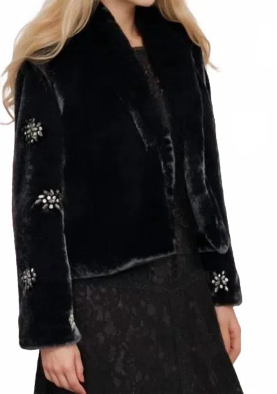 Johnny Was Angella Faux Fur Coat In Black