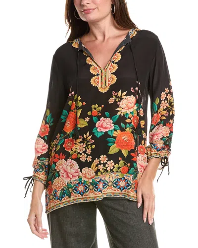 Johnny Was Ankah Silk Tunic In Black