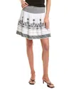Johnny Was Annabella Mini Skirt In White