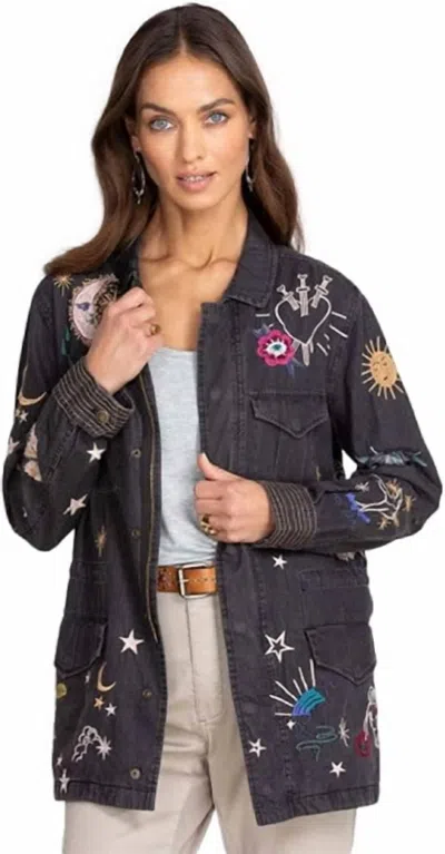 Johnny Was Arcana Paris Drawstring Jacket In Black