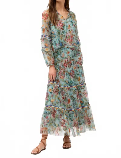 Johnny Was Arcellis Tiered Skirt In Gillian In Multi