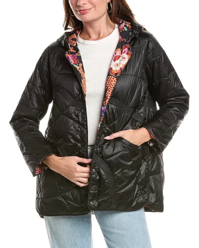 Johnny Was Arches Quilted Puffer Jacket In Black