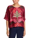 Johnny Was Arden Oversized Blouse In Red
