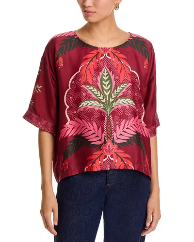 Johnny Was Arden Oversized Blouse In Red