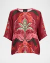 Johnny Was Arden Oversized Blouse In Multi