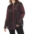 Johnny Was Asteria Viper Print Mix Snap Shirt In Multicolor In Multi