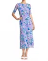 Johnny Was Astrid Mesh Midi Dress In Rose Of Sharon In Multi