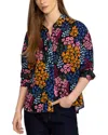 Johnny Was Astrid Pleated Blouse In Multi