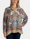 Johnny Was Audrey Oversized Blouse In Akai In Multi