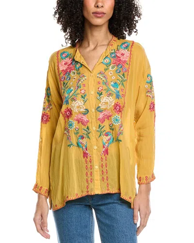 Johnny Was Audrey Shirt In Yellow