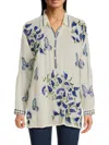 Johnny Was Audrey Tunic In Shell In Animal Print