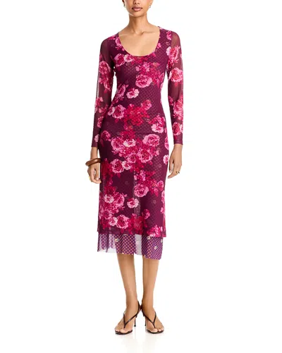 Johnny Was Aurorya Mesh Midi Dress In Multi