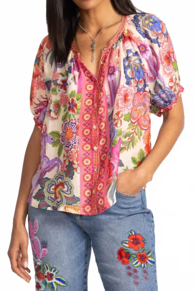 Johnny Was Avah Button Shirt In Multi