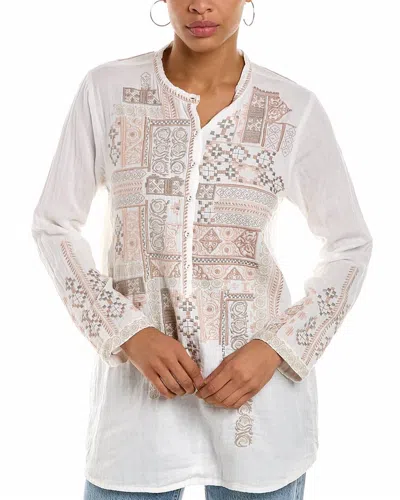 Johnny Was Avery Tunic Top In White Multi