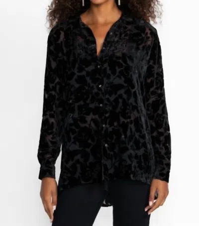 Johnny Was Axelle Button Down Shirt In Black