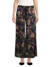 Johnny Was Axelle Wide Leg Plant In Comono Paisley In Blue