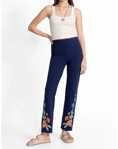 Johnny Was Baby Boot Legging Akari Pants In Blue Night