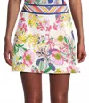 Johnny Was Bee Active Slit Tennis Skirt In Aldrich Scarf Print In Multi