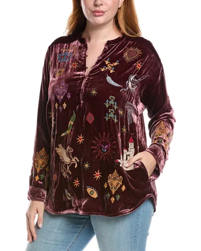 Johnny Was Belina Silk-blend Tunic In Multi