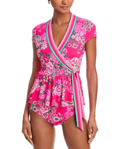 Johnny Was Belrose Wrap Tankini Top