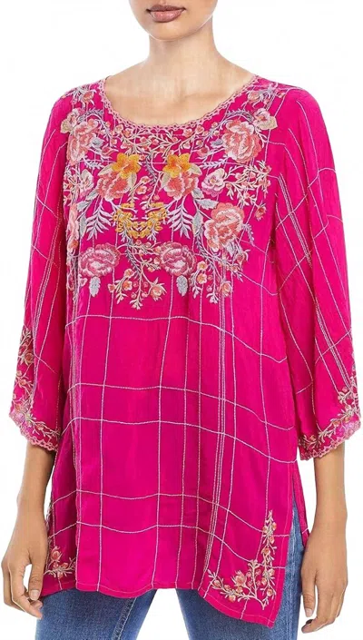 Johnny Was Beth Tunic In Rose Violet In Pink
