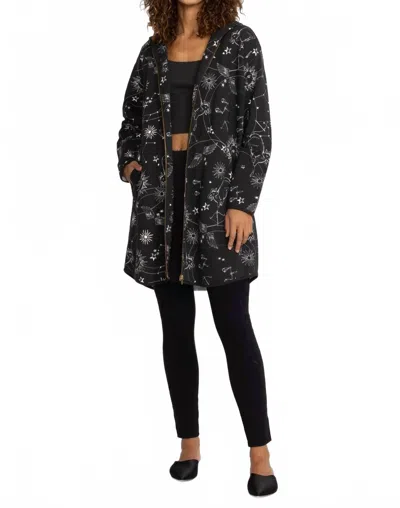 Johnny Was Bijou Long Hoodie Coat In Multi In Black