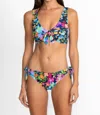 Johnny Was Bikini Top In Wild Blooms In Multi