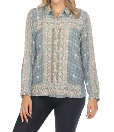 Johnny Was Bixby Blouse In Blue