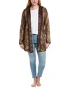Johnny Was Biya A-line Metallic Sweater In Brown