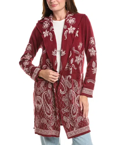 Johnny Was Biya Gatsby Duster In Burgundy
