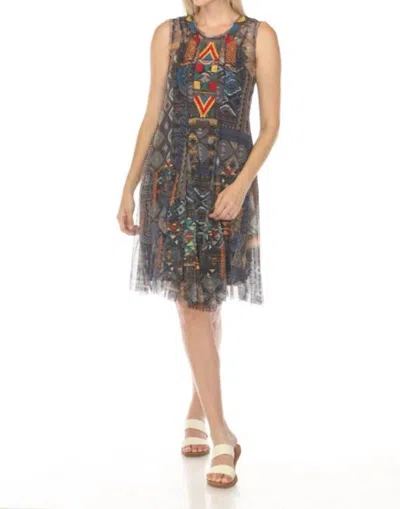 Johnny Was Biya Meline Mesh Dress In Multi
