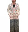 Johnny Was Biya Short Cardigan In Ecru In Multi