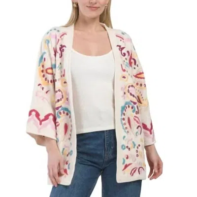 Johnny Was Biya Short Kimono Fletcher In Ecru