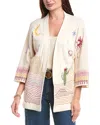 Johnny Was Biya Short Kimono In Multi