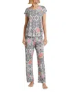 Johnny Was Bobby Pajama Set In Azzie Flower Neo