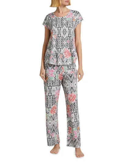 Johnny Was Bobby Pajama Set In Azzie Flower Neo