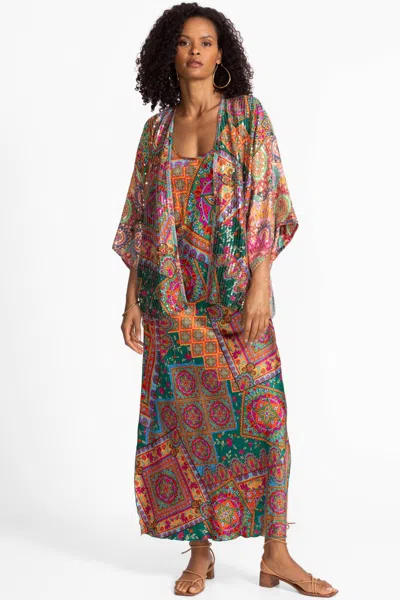 Johnny Was Bomi Sequin Kimono In Multi