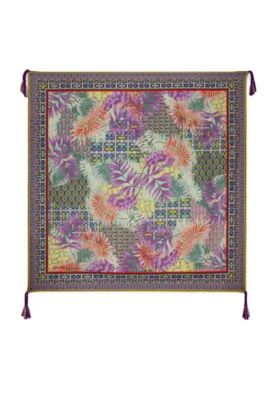 Johnny Was Bordona Scarf In Purple In Multi