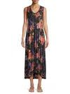 Johnny Was Bossa Nova V-neck Maxi Dress In Multi In Multi