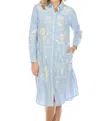 Johnny Was Botanique Western Overshirt In Lbd In Multi