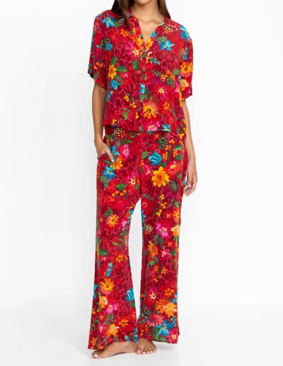 Johnny Was Brooklyn Long Pajama Set In Multi