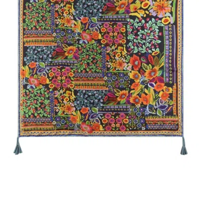 Johnny Was Brush Painted Silk Scarf In Multi