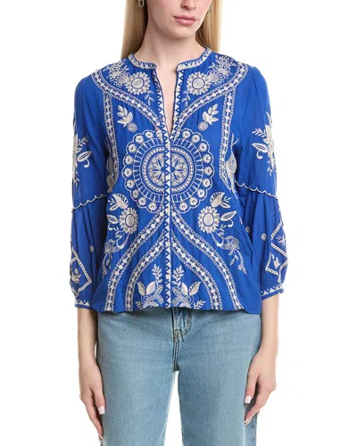 Johnny Was Brynlee Blouse In Blue