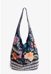 Johnny Was Bucket Bag Ishani In Blue Night