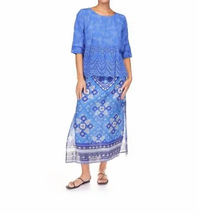 Johnny Was Butterfly Sersha Blouse In Victoria Blue