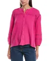 Johnny Was Button-down Blouse In Pink