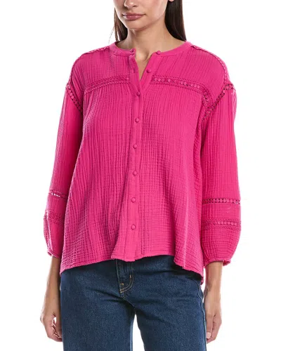 JOHNNY WAS BUTTON-DOWN BLOUSE