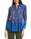 Johnny Was Cachemire Tunic In Blue