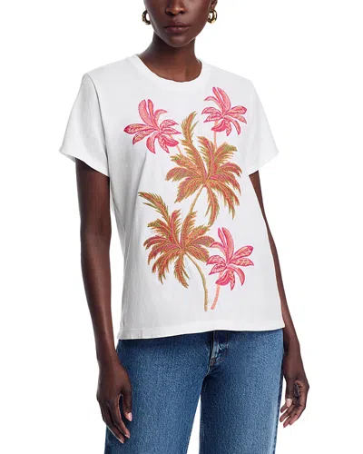 Johnny Was California Crewneck Tee In White